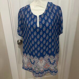 DR2 Crew-neck Short-sleeved Blouse - XL